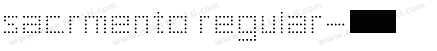 sacrmento regular字体转换